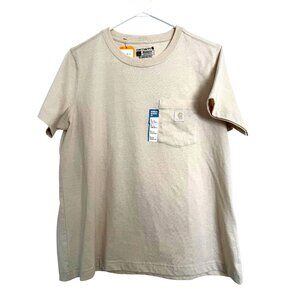 Carhartt Relaxed Fit 12/14 Large  Women’s Lightweight Graphic Tee NWT Pocket